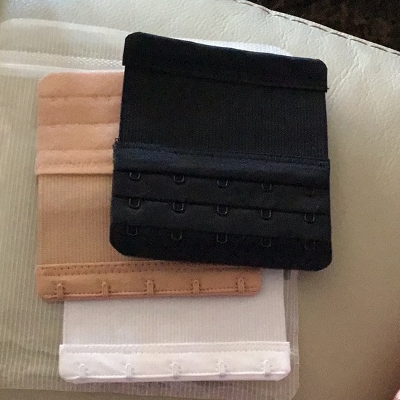 NEW! Yarbar Bra-Extenders, 5 Hook, Set of 3 White, Beige & Black - Picture 2 of 3